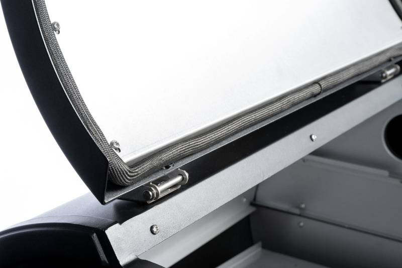 Moesta Pelletgrill Sheriff - Grillfürst Sonderedition - Mattschwarz - inkl. Abdeckhaube und Ablagebrett