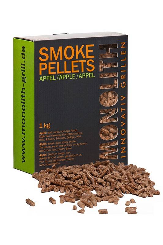 Monolith Smoke Pellets / Grillpellets Apfel (Apple) 1kg Karton