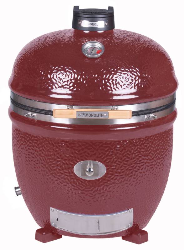 Monolith Grill LeCHEF PRO-Serie 2.0 Rot - OHNE Gestell und Seitentische