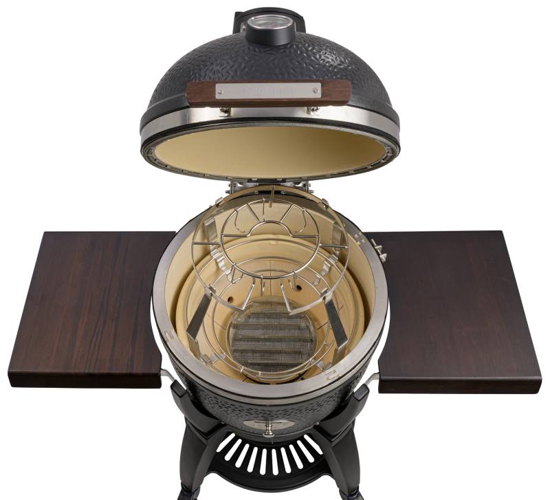 Monolith Grill TWO.66 - MIT Gestell und Seitentischen - inkl. Smoke Set