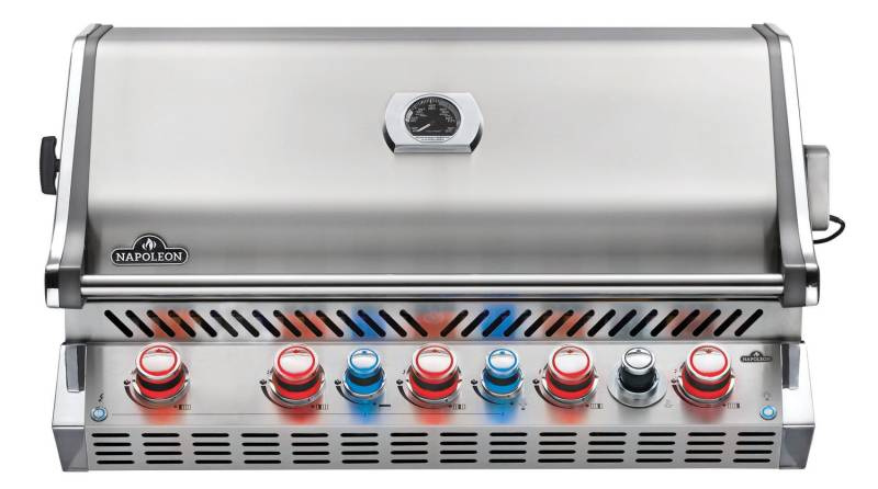 Napoleon Prestige Pro 665-3 Edelstahl Einbaugrill Gas - inkl. Drehspieß - Modell 2023