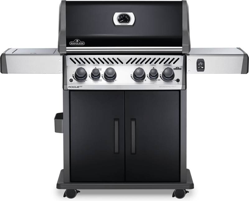 Napoleon Rogue SE 525 Gasgrill, schwarz mit Gussrosten, Sizzle Zone und Heckbrenner - Modell 2024