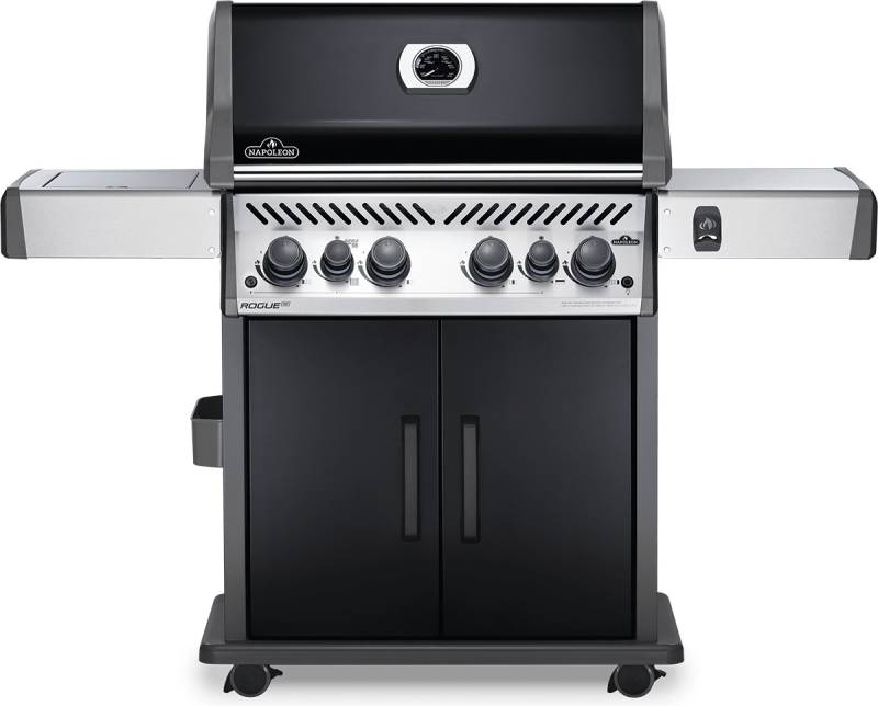 Napoleon Rogue SE 525 Gasgrill, schwarz mit Gussrosten, Sizzle Zone und Heckbrenner - Modell 2023