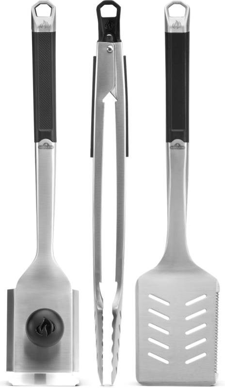 Napoleon Grillbesteckset PRO, 3-tlg. - mit Grillzange PRO, Grillwender PRO und Grillbürste PRO
