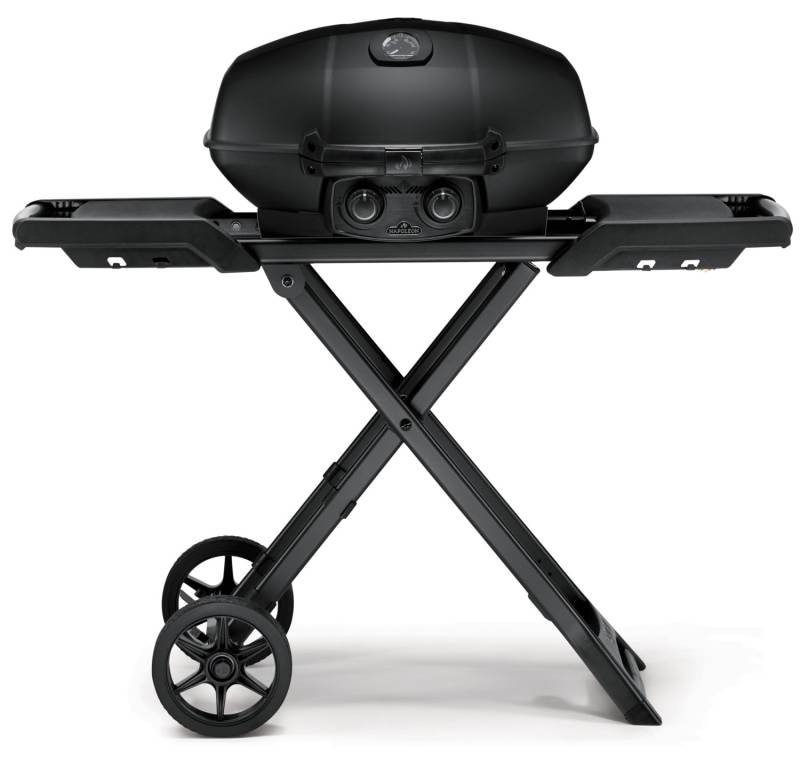 Napoleon Phantom TravelQ PRO285X Kompakt Gasgrill, mattschwarz - mit klappbarem Wagen inkl. Warmhalterost - Modell 2025