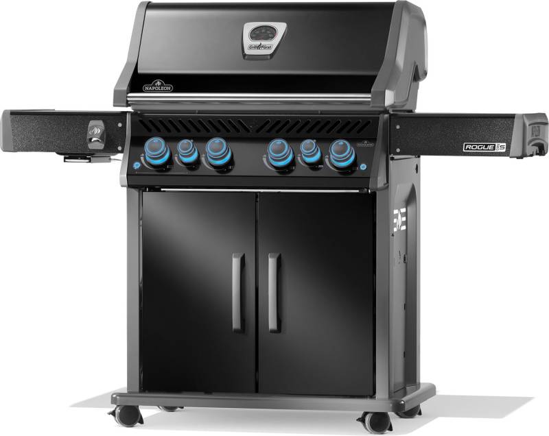 Napoleon Rogue PRO-S 525 Gasgrill - mit SIZZLE ZONE™ und Heckbrenner - Grillfürst Edition inkl. Abdeckhaube - mit zusätzlicher Grillplatte und Rotisserie