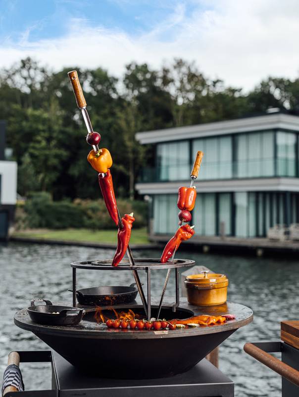 OFYR Brasilianisches Spießring Set für 100 cm Feuerplatten