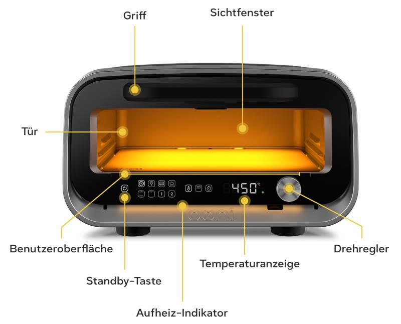 Ooni Pizzaofen Elektro Volt 2 Charcoal Grey