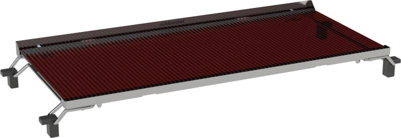 Outdoorchef Planchagrill HEAT C-265 - mit Doppel-Blazing-Zone, Cooking Zone, Gusseisen-Plancha und Blazinglas®