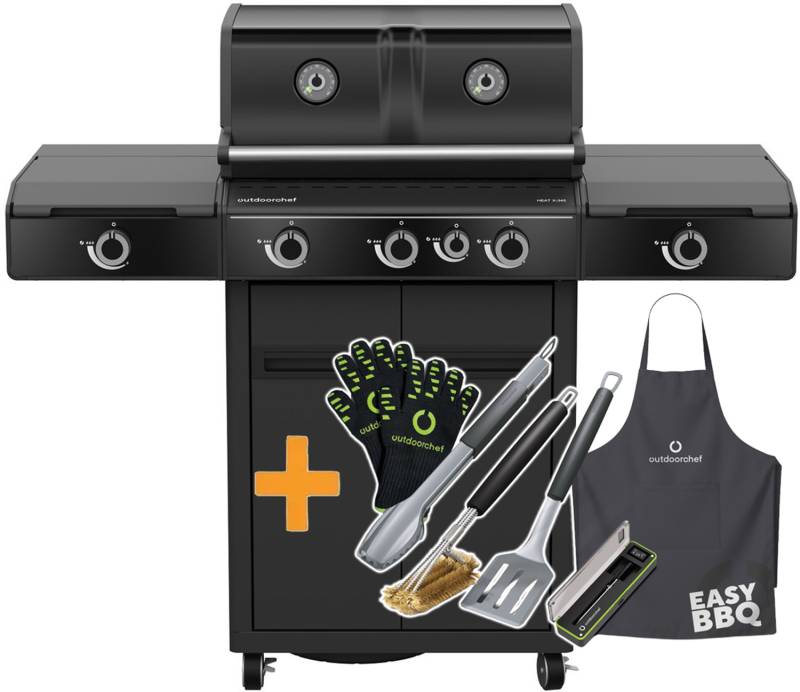 Outdoorchef Gasgrill - Grillstation HEAT X-345 RB - X-DEAL inkl. Outdoorchef Easy BBQ Box