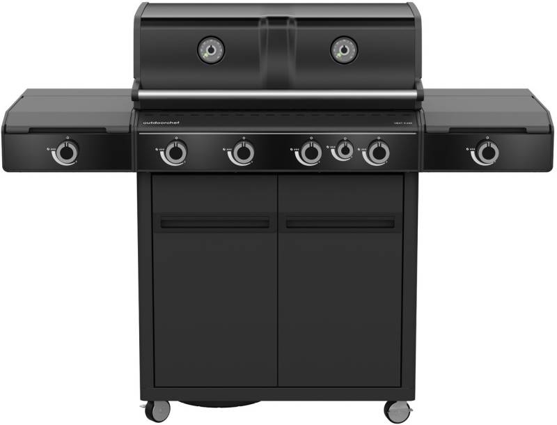 Outdoorchef Gasgrill - Grillstation HEAT X-445 RB mit Blazing/Cooking Zone, Heckbrenner und HEAT Regulator