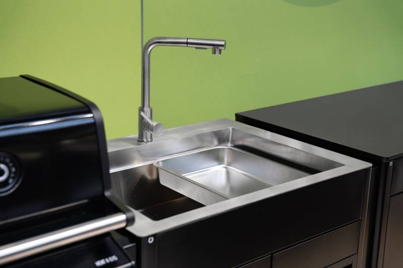Outdoorchef Spülbeckenmodul HEAT - inkl. Armatur und Spülbecken