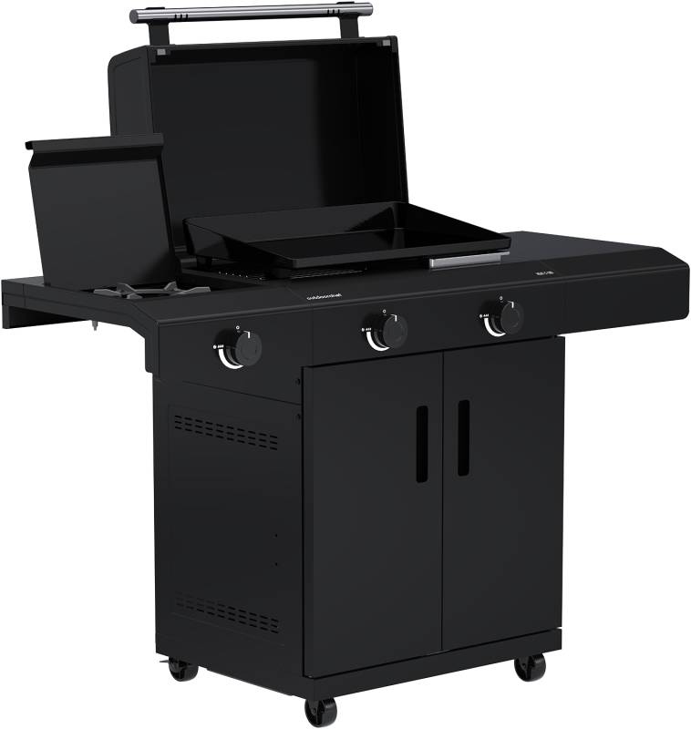 Outdoorchef Planchagrill HEAT C-265 - mit Doppel-Blazing-Zone, Cooking Zone und Gusseisen-Plancha