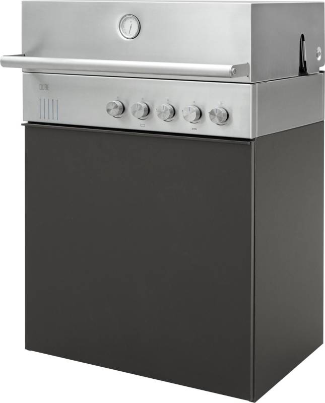 Outdoorchef QUBE X-415 RB S Edelstahl - Grillfürst Edition - Stone Taupe