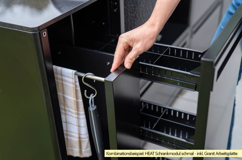 Outdoorchef Schrankmodul HEAT - schmal - Multifunktions-Auszug (Apothekerschrank)