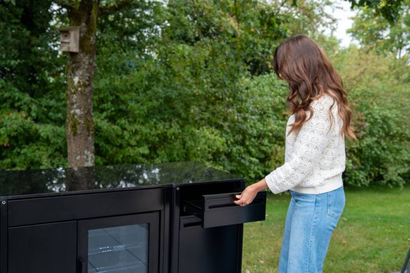 Outdoorchef Schrankmodul HEAT - schmal - Schubladen - inkl. Arbeitsplatte Granit