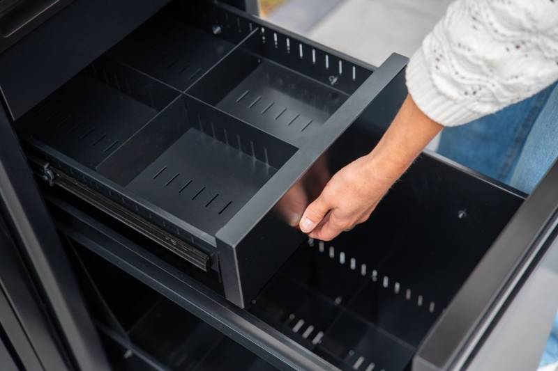 Outdoorchef Schrankmodul HEAT - schmal - Schubladen - inkl. Arbeitsplatte Granit
