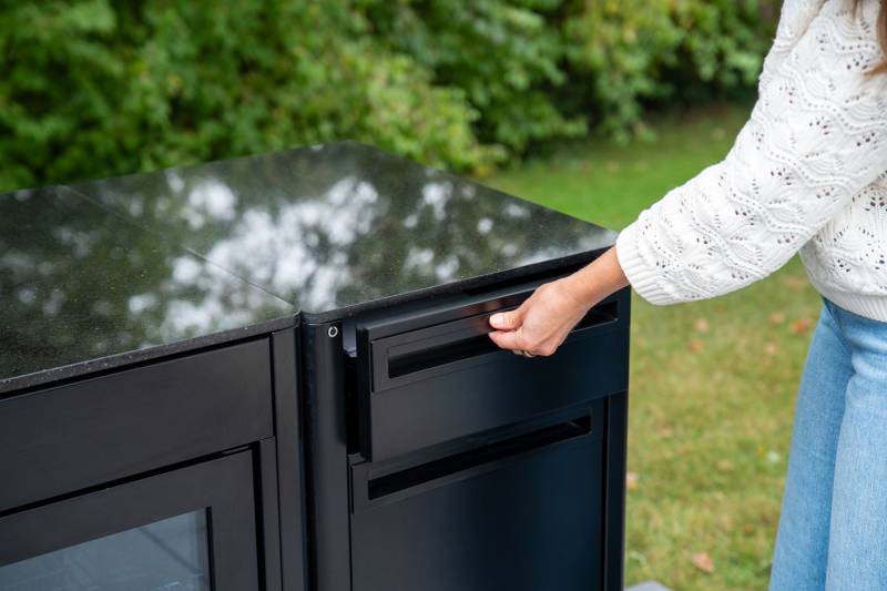 Outdoorchef Schrankmodul HEAT - schmal - Schubladen - inkl. Arbeitsplatte Granit