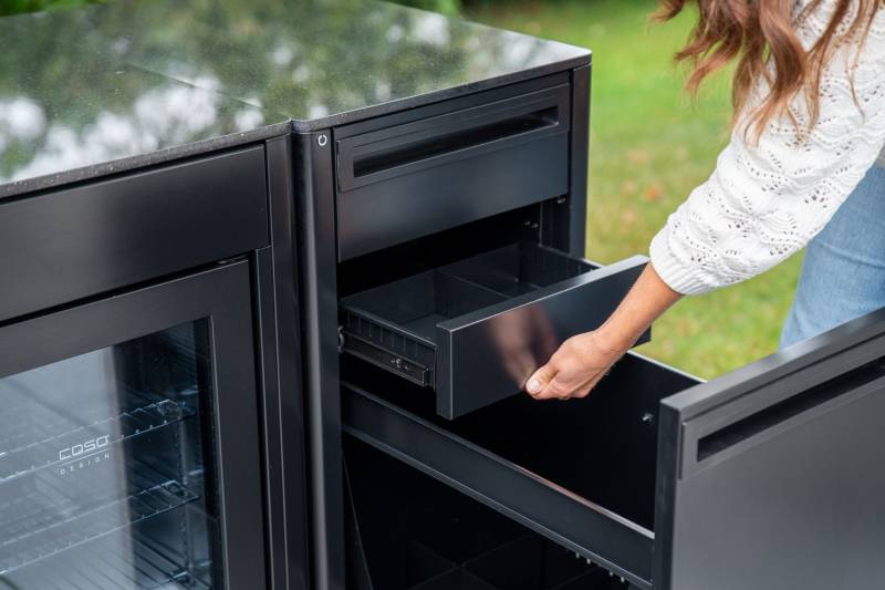 Outdoorchef Schrankmodul HEAT - schmal - Schubladen - inkl. Arbeitsplatte Granit