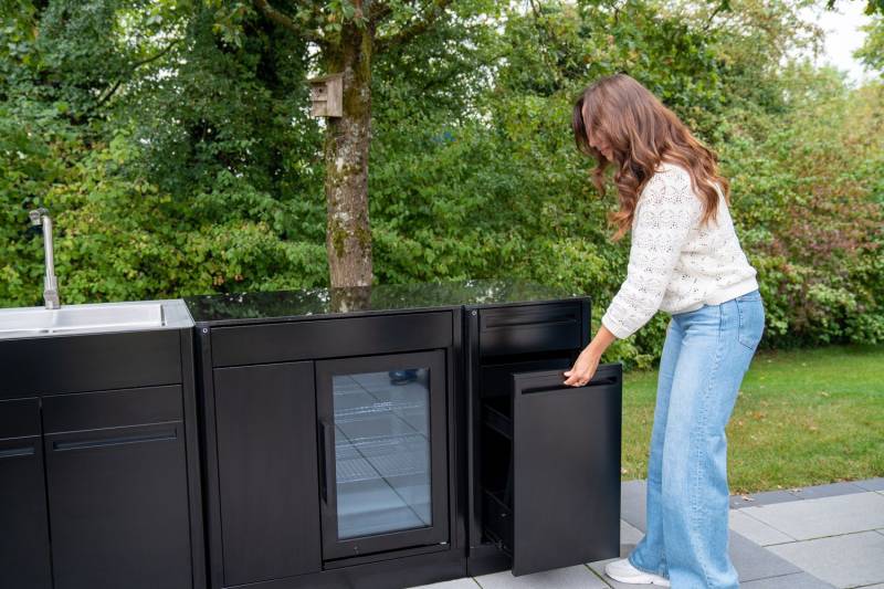 Outdoorchef Schrankmodul HEAT - schmal - Schubladen - inkl. Arbeitsplatte Granit