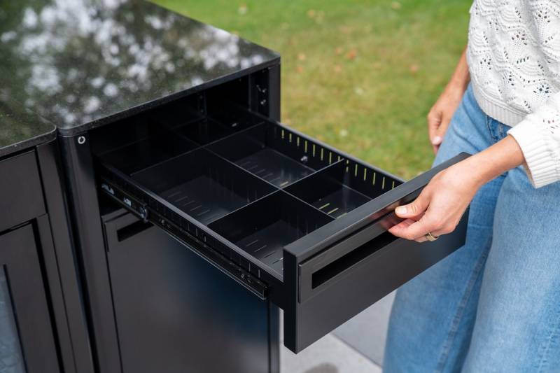Outdoorchef Schrankmodul HEAT - schmal - Schubladen - inkl. Arbeitsplatte Granit