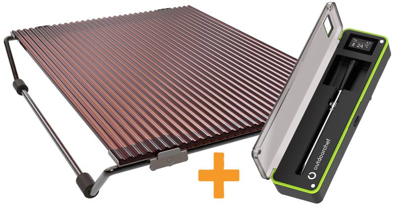 Outdoorchef Steak Set mit Blazinglas® HEAT + Easy Check Thermometer Single