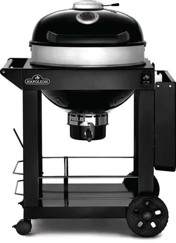 Napoleon PRO-CART Holzkohlegrill Kugelgrill Ø 57 cm mit Unterwagen, Gussrost und Deckelscharnier - Modell 2024