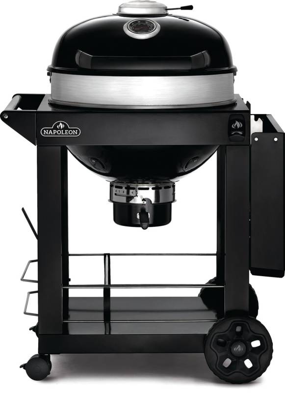 Napoleon PRO-CART Holzkohlegrill Kugelgrill Ø 57 cm - 50 Jahre Napoleon - inkl. Grillplatte, Holzkohlekörben und Grillbesteck Pro