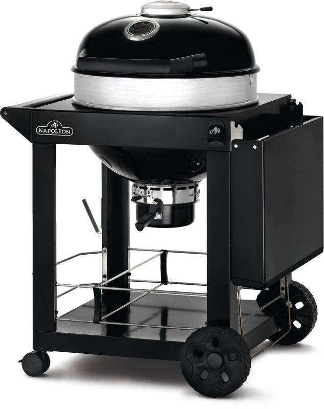 Napoleon PRO-CART Holzkohlegrill Kugelgrill Ø 57 cm - 50 Jahre Napoleon - inkl. Grillplatte, Holzkohlekörben und Grillbesteck Pro