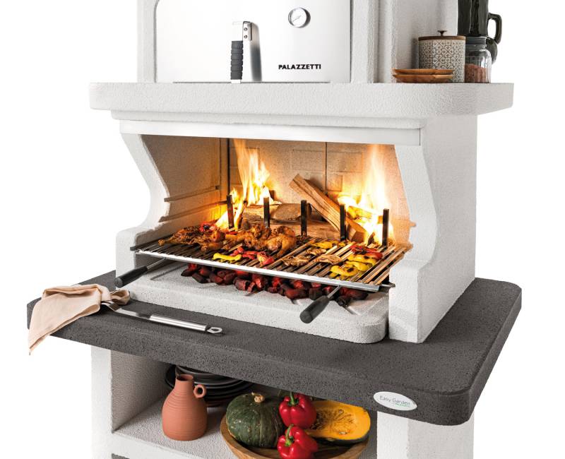Palazzetti Grillkamin Balos mit Pizzaofen inkl. Montagematerial