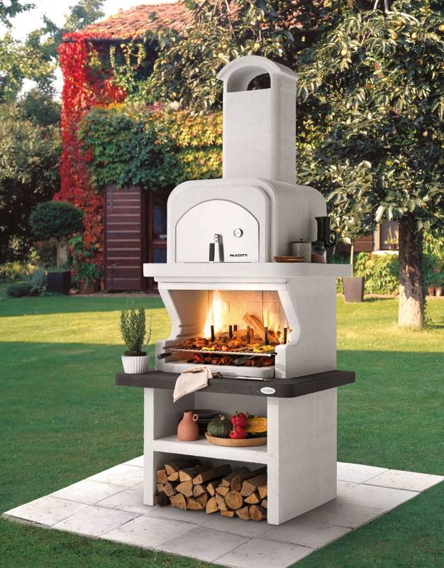 Palazzetti Grillkamin Balos mit Pizzaofen inkl. Montagematerial