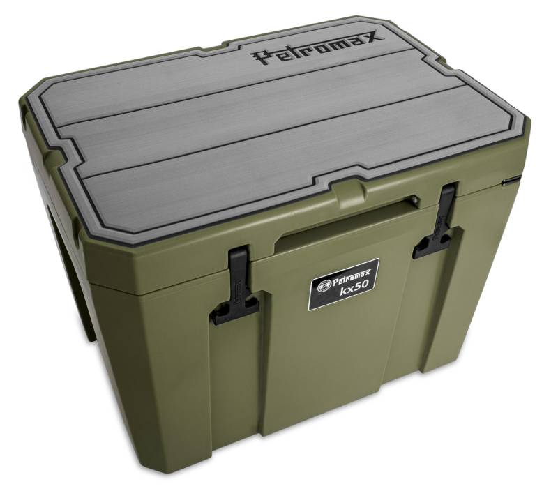 Petromax Haft-Auflage für Kühlbox kx50 grau mit Linien