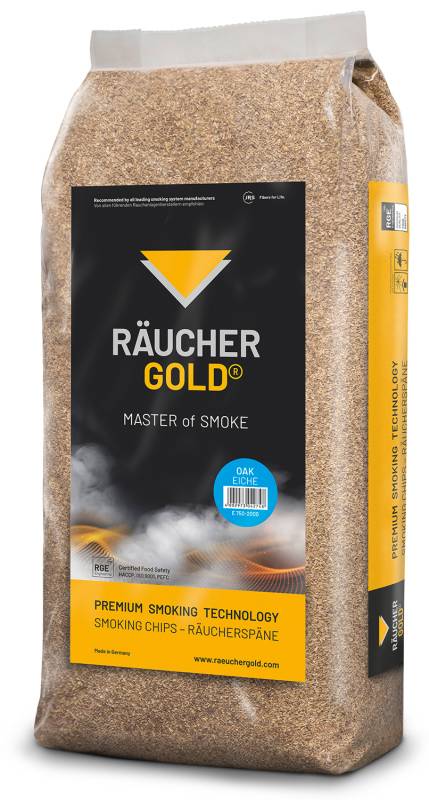 Räuchergold Räucherspäne Eiche fein (750/2000) / 15 kg