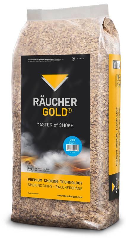 Räuchergold Räucherspäne Eiche grob / E 2/16 / 15 kg