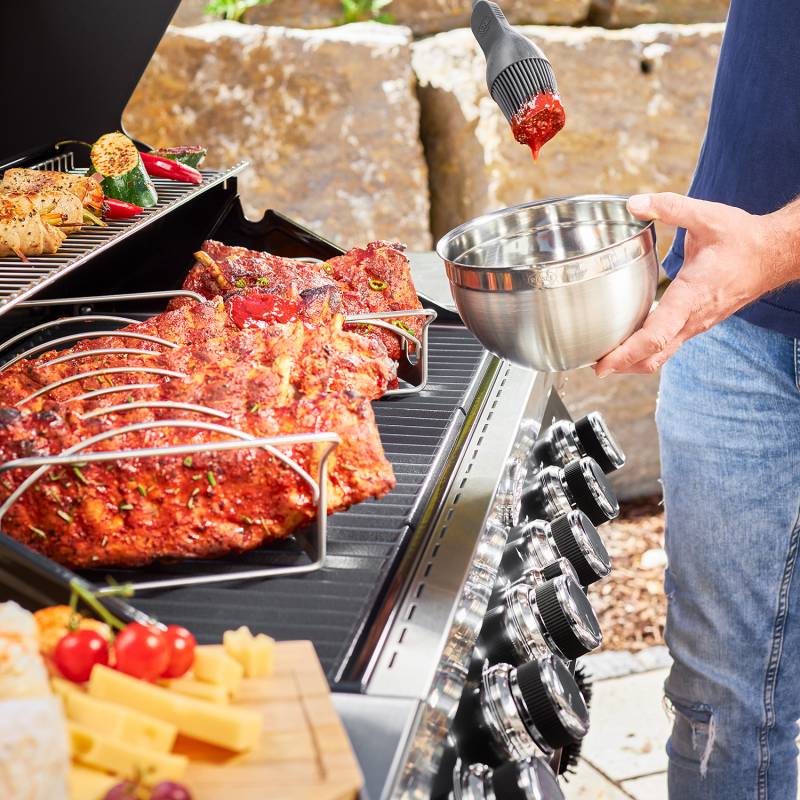 Rösle Gasgrill Videro G6-S VARIO+ schwarz - Modell 2025 - inkl. Abdeckhaube