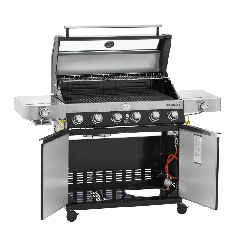 Rösle Gasgrill Videro G6-S VARIO+ schwarz - Modell 2025 - inkl. Abdeckhaube