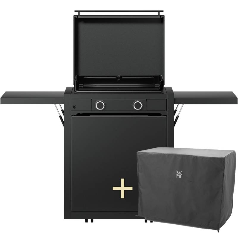 WMF Plancha Grill Gas - Edition One, 60 cm - inkl. Planchawagen, Planchadeckel und Abdeckhaube