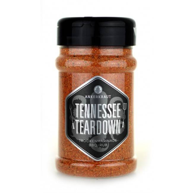 Ankerkraut Tennessee Teardown, BBQ-Rub, 200 g Streuer