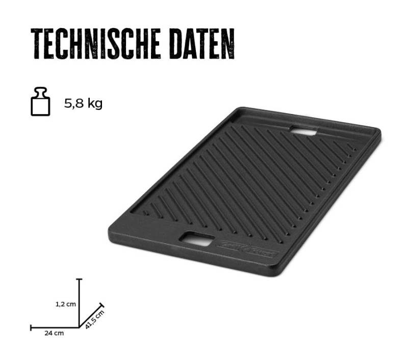 Grillfürst Independence P530G Smart Grill mit XXL Infrarotbrenner, Heckbrenner und Gusseisenrosten - X-DEAL inkl. Gussplatte & Drehspieß