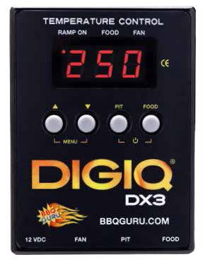 BBQ Guru DigiQ DX3 Controller Universal-Set für Monolith, Kamado Joe, BGE, The Bastard (inkl. Lüfter + Adapter)