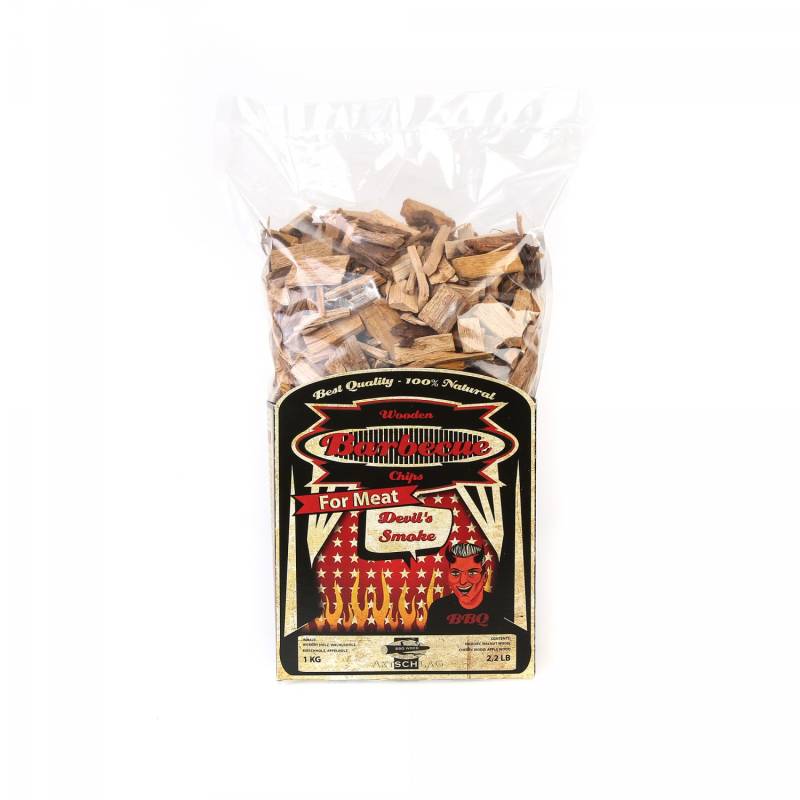 Axtschlag Räucherchips (Wood Chips)  Devil´s Smoke - Spezialmischung für Fleisch 1kg
