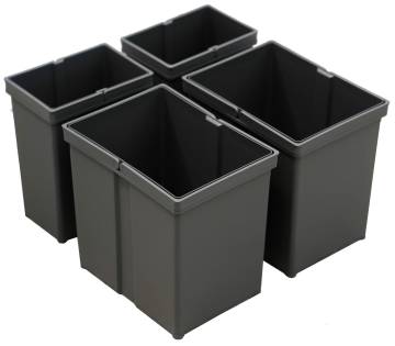 Grillfürst Moments Mülleimer Set inkl. 2 x 17L + 2 x 8L Behälter