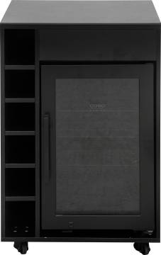 Grillfürst Moments Outdoor Schrank mit Kühlschrank und Flaschenregal - Nero - 60 cm