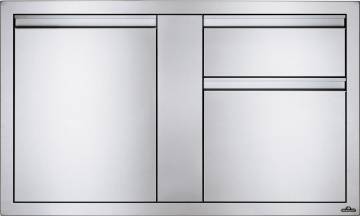 Napoleon Einbauschrank mit Tür und Mülleimer-Kombination (107 x 61 cm)
