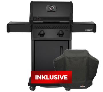 Napoleon Gasgrill Rogue 365 - Grillfürst Edition mattschwarz - inkl. Abdeckhaube