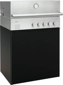Outdoorchef QUBE X-415 RB S Edelstahl - Grillfürst Edition - Midnight Black