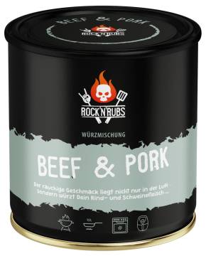 Rock'n Rubs - Beef & Pork BBQ Rub - 140g Dose