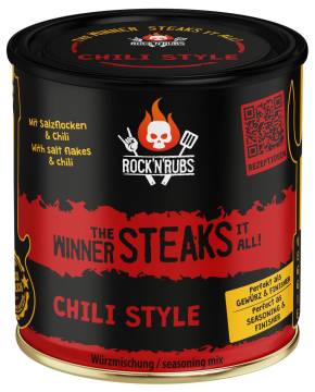 Rock'n Rubs - The Winner steaks it all - Chili Style - BBQ Rub 180 g Dose