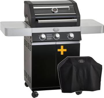 Rösle BBQ-Station Videro G3 Pure schwarz inkl. Abdeckhaube 25309 - Modell 2020