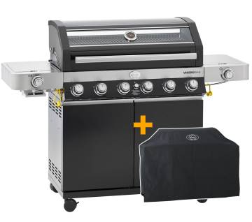 Rösle Gasgrill Videro G6-S VARIO+ schwarz - Modell 2025 - inkl. Abdeckhaube